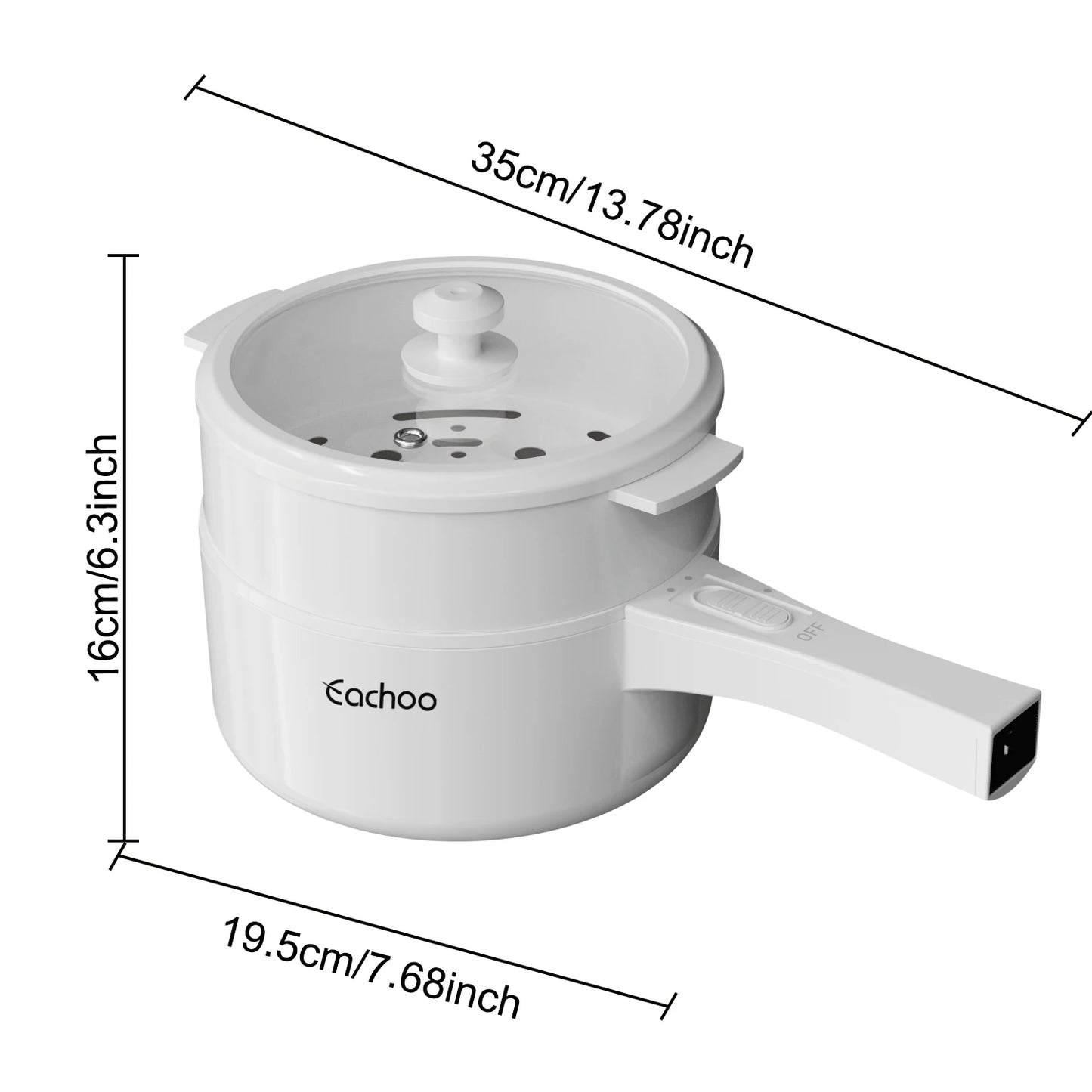 Hot Pot Electric Steamer, Non-Stick Steak, Soup