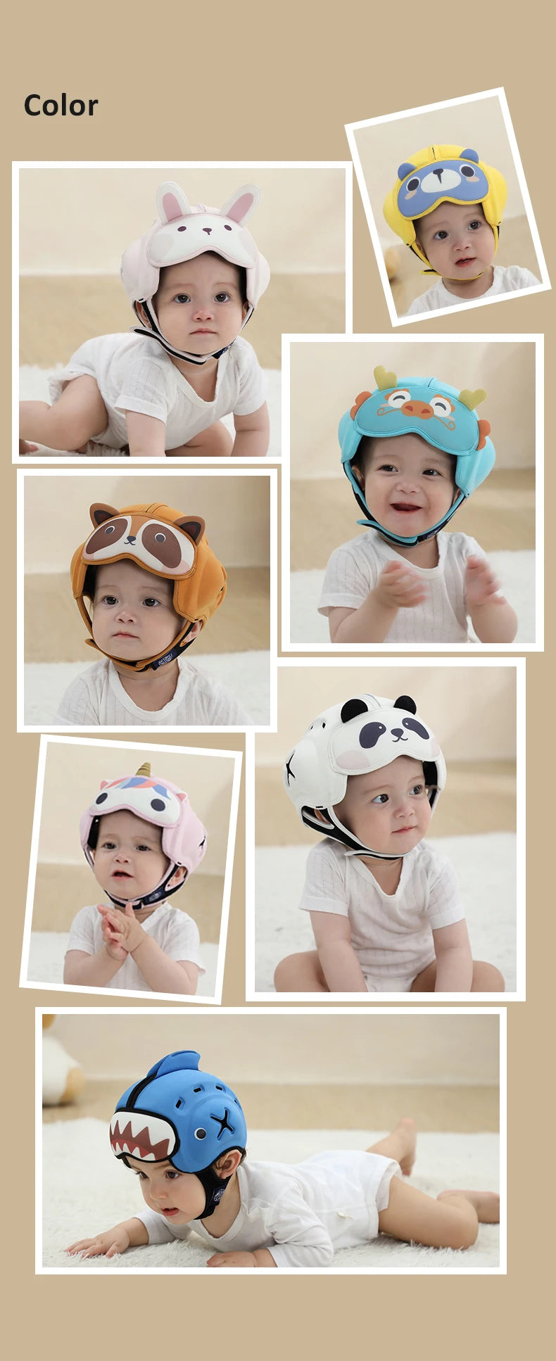 Safe Helmet Toddler Headgear Infant Crawl, injury