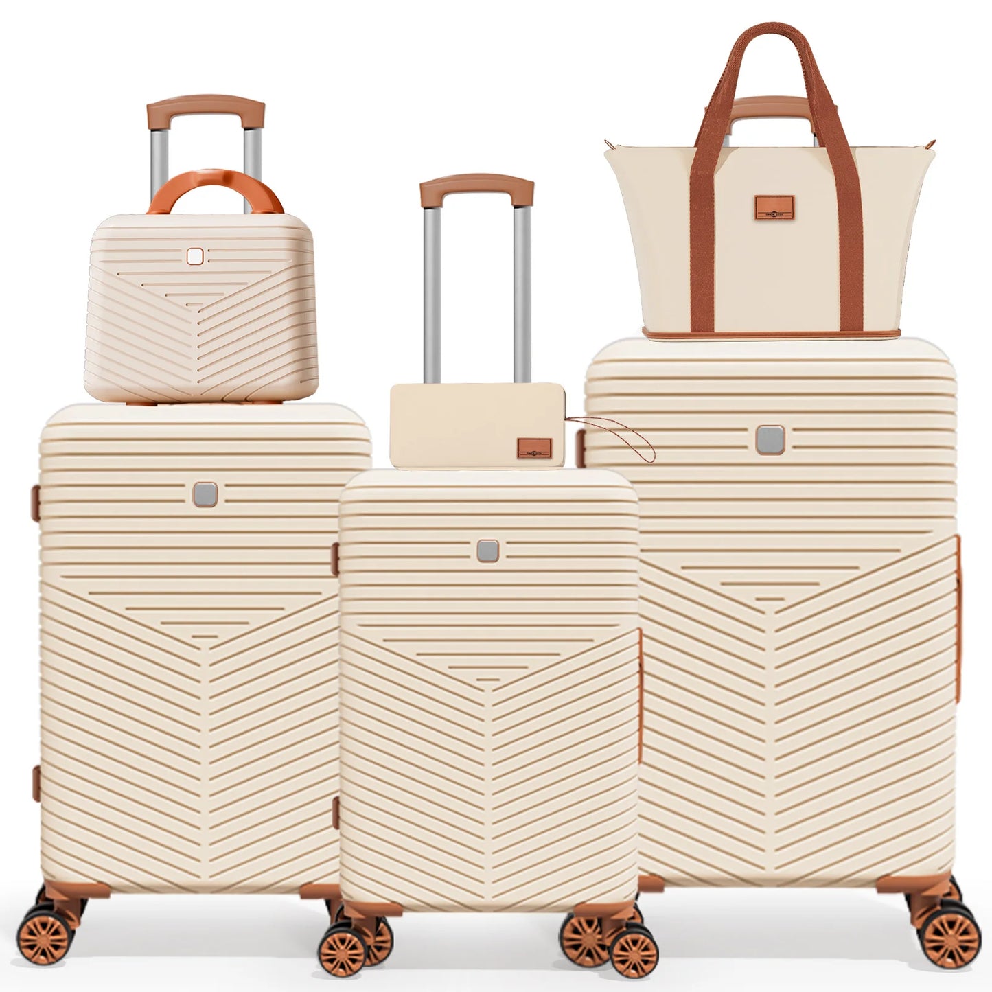 Luggage Sets 360° Spinner Wheels, TSA Lock,