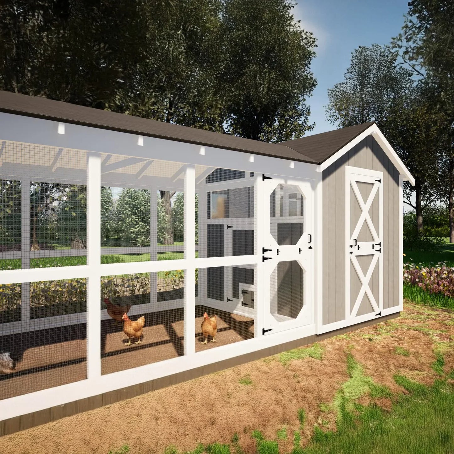 Large DIY Hen House for 24 Chickens ( Printed plans )