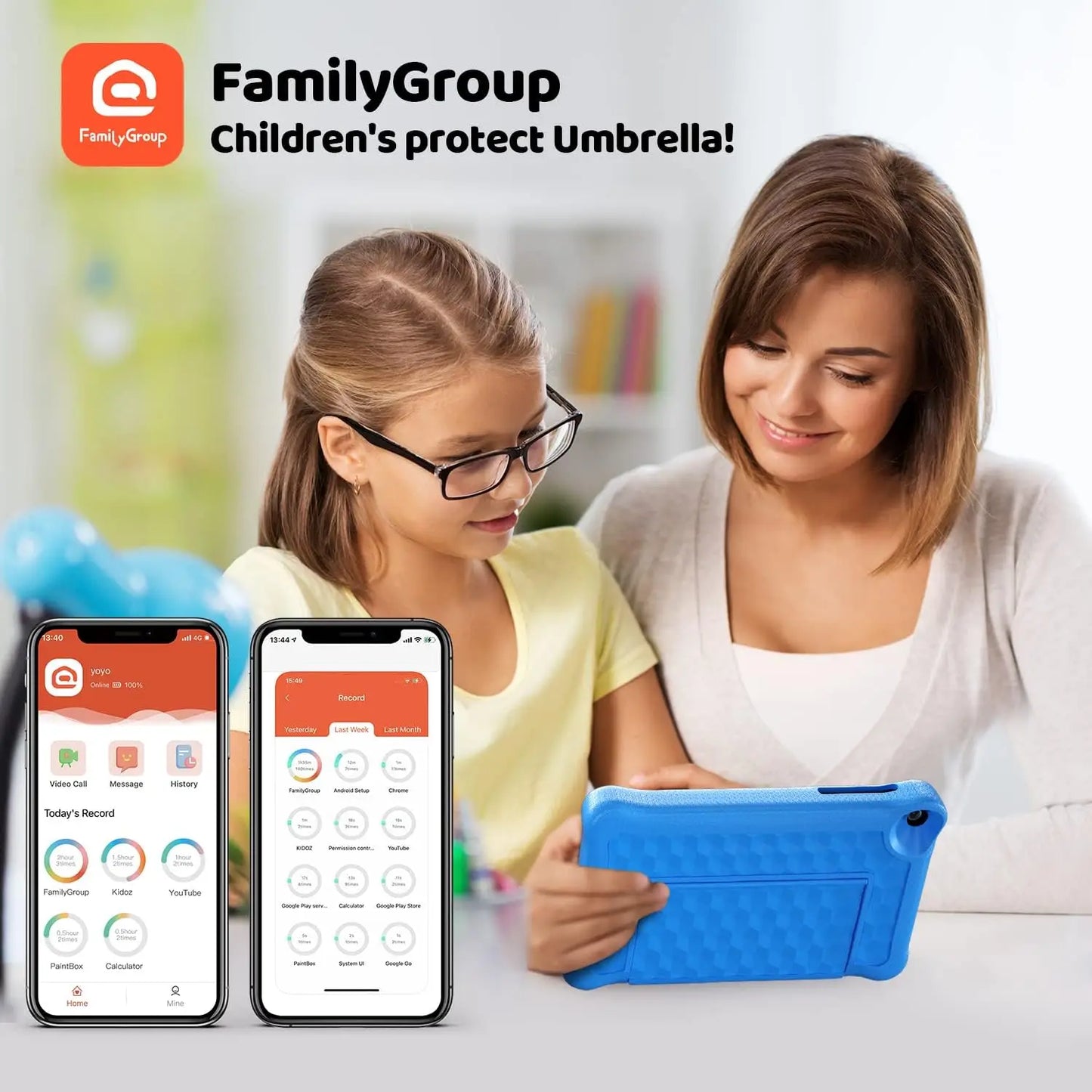 Kid Tablet Android11 Learning Quad Eye Protection