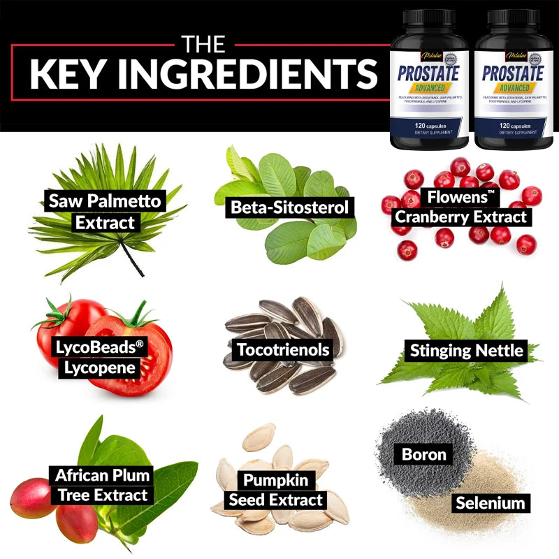 Prostate - Formula Saw Palmetto, Lycopene, Nettle, Cranberry