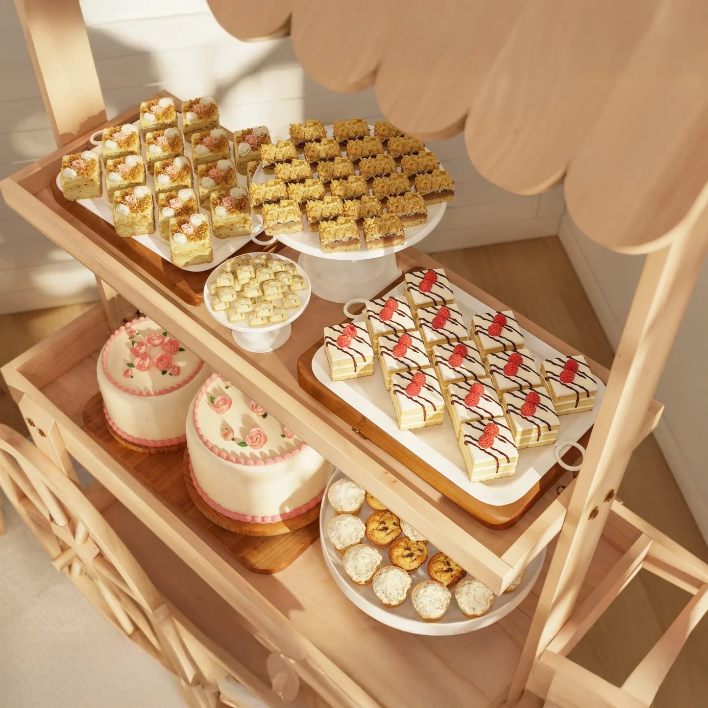 DIY Collapsible Cart Wedding Bar, Drink Station