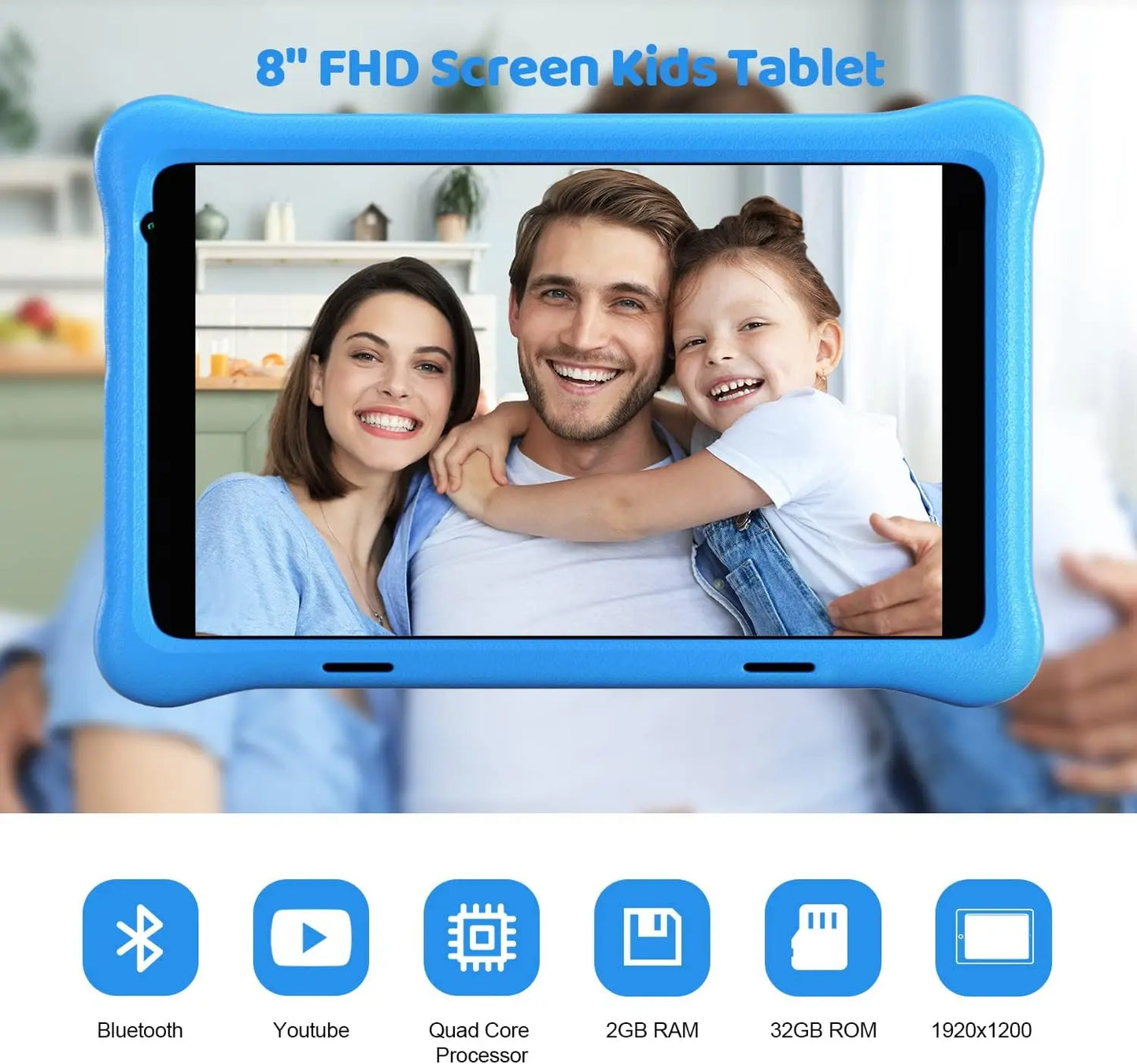 Kid Tablet Android11 Learning Quad Eye Protection