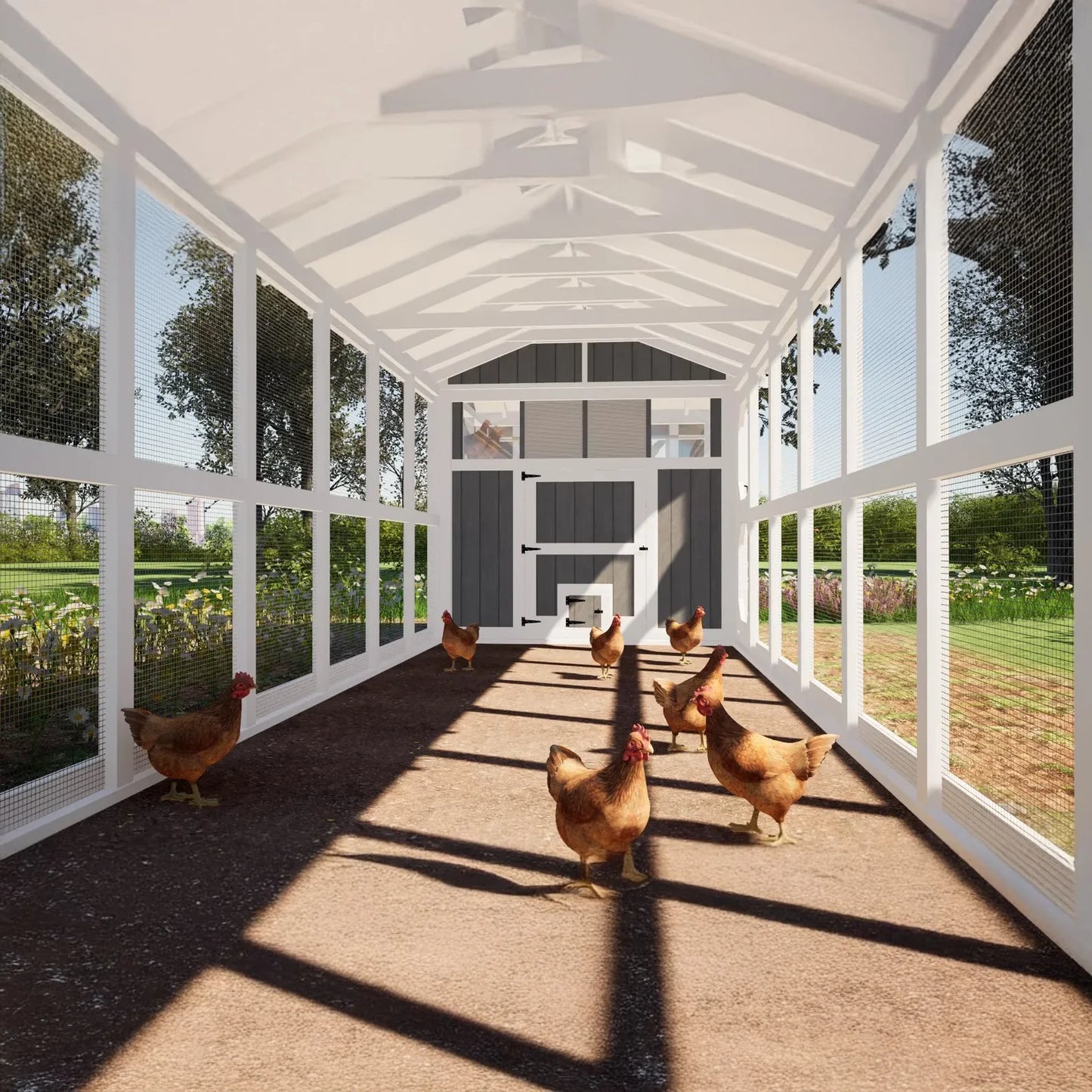 Large DIY Hen House for 24 Chickens ( Printed plans )