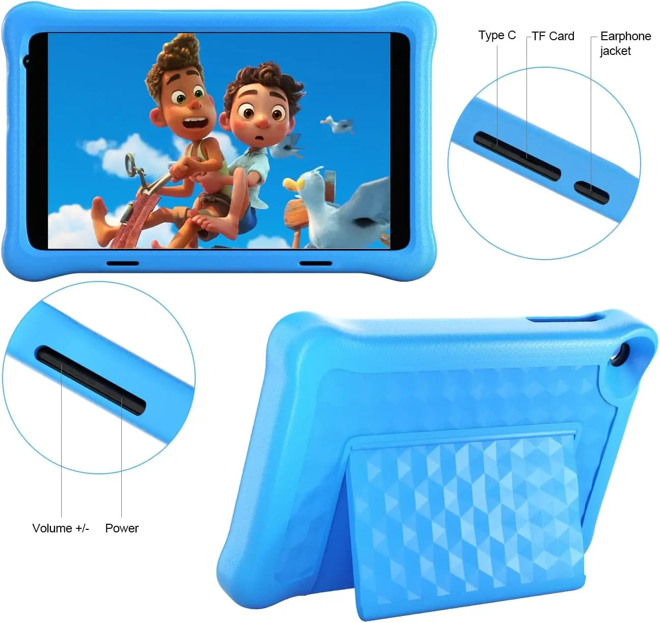 Kid Tablet Android11 Learning Quad Eye Protection