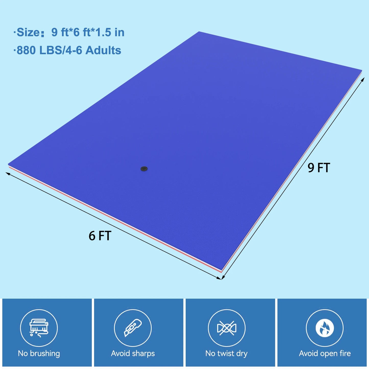 Lily Pad Floating Water Mat, Double-Sided