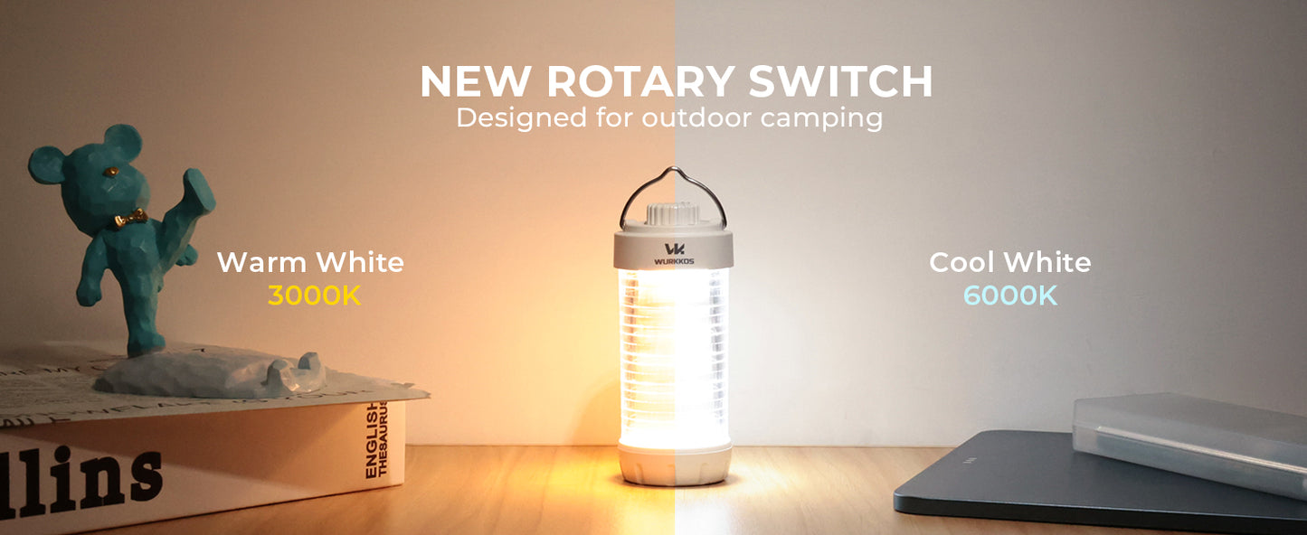 Camping Lantern Rechargeable LED Flashlight Waterproof Magnetic