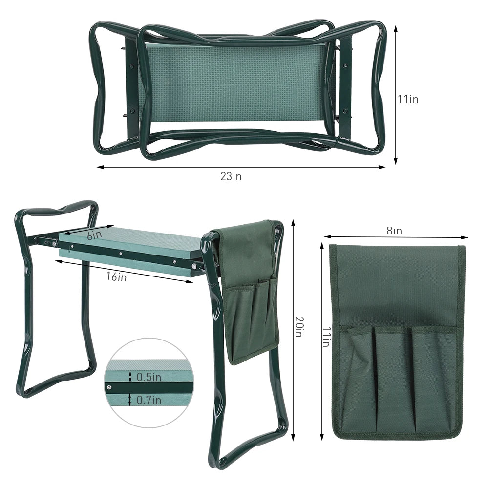 Upgraded Garden Kneeler Seat Padded Stool Outdoor/Indoor