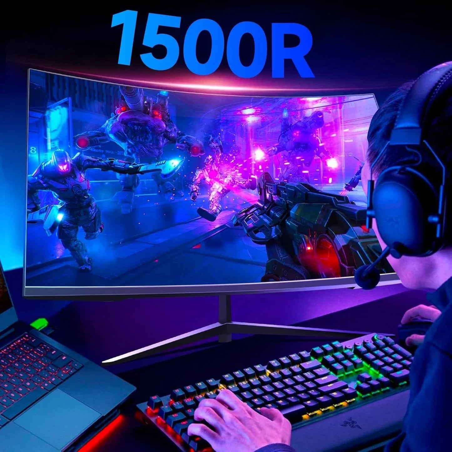 Curved Gaming Monitor Resolution, Refresh Response Coverage