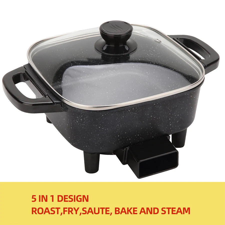 Electric Frying Pan, Multifunctional Hot Pot Cooking,