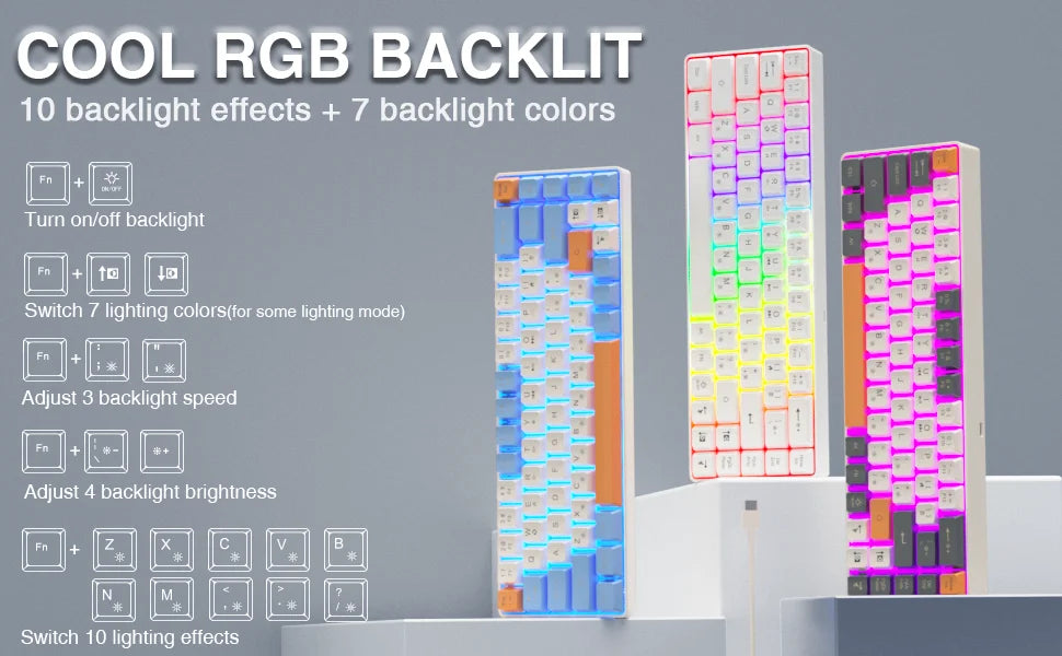 Gaming Keyboard 68 N- Key Rollover Backlight