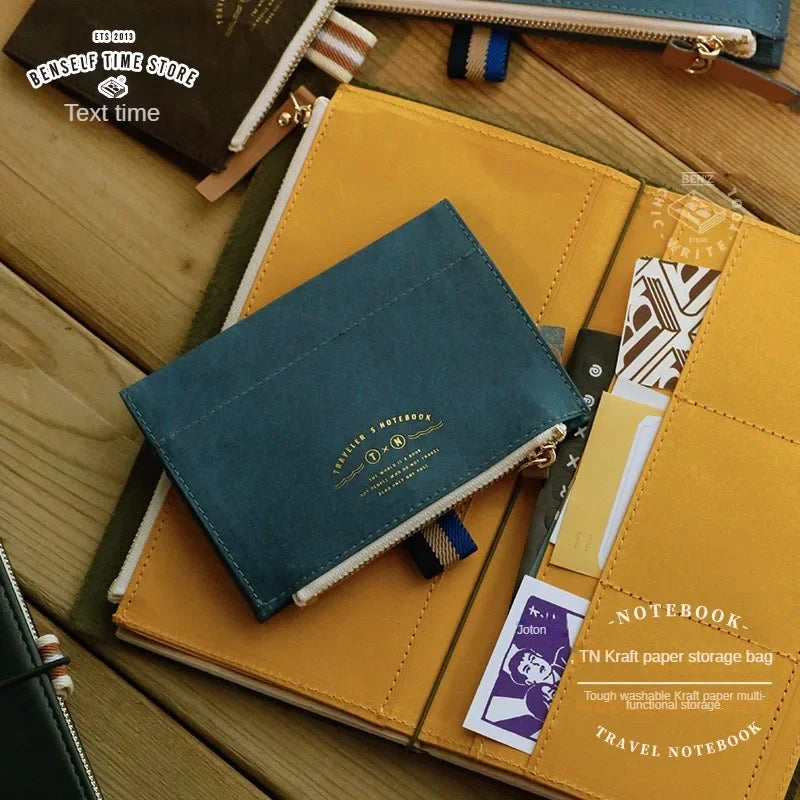 Special Paper Travel Notebook Washable Cowhide Storage
