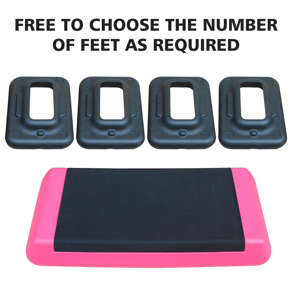 Adjustable Workout Aerobic Stepper Fitness & Exercise Trainer