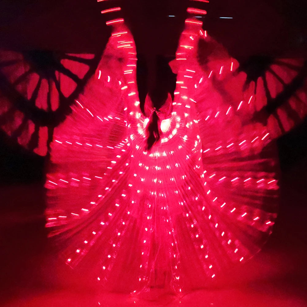 Luminous Butterfly Wing Belly Dancing Performance Costumes
