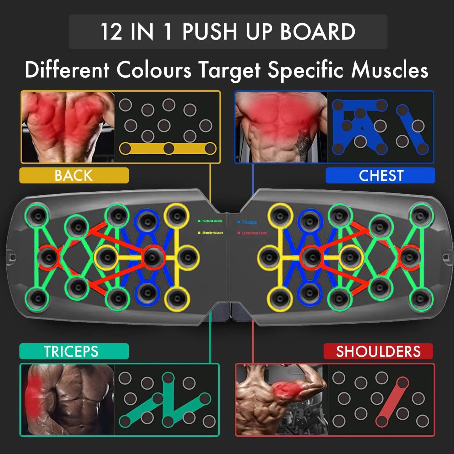 Portable Push-up Bar Chest Abdomen Arms/Back Training