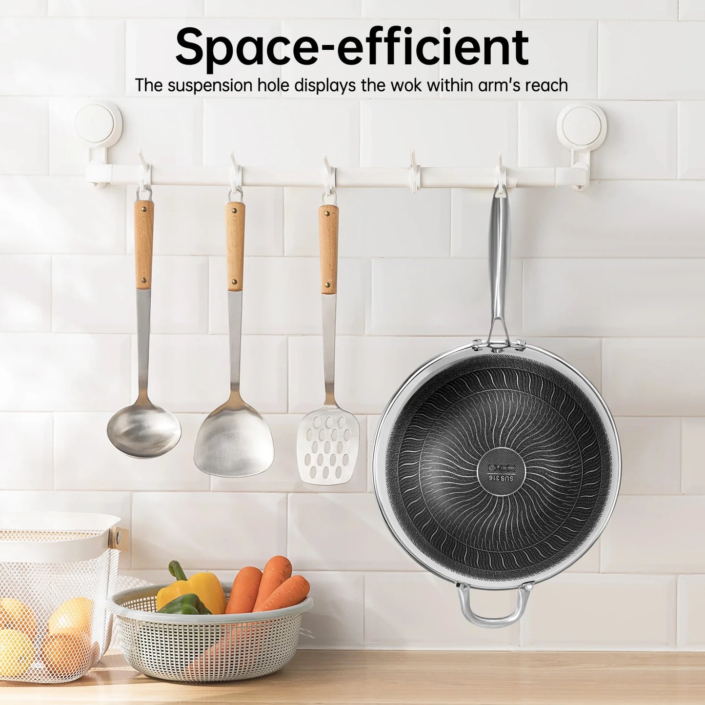 Honeycomb Wok Stainless Steel Cooking Frying Ceramic Stove