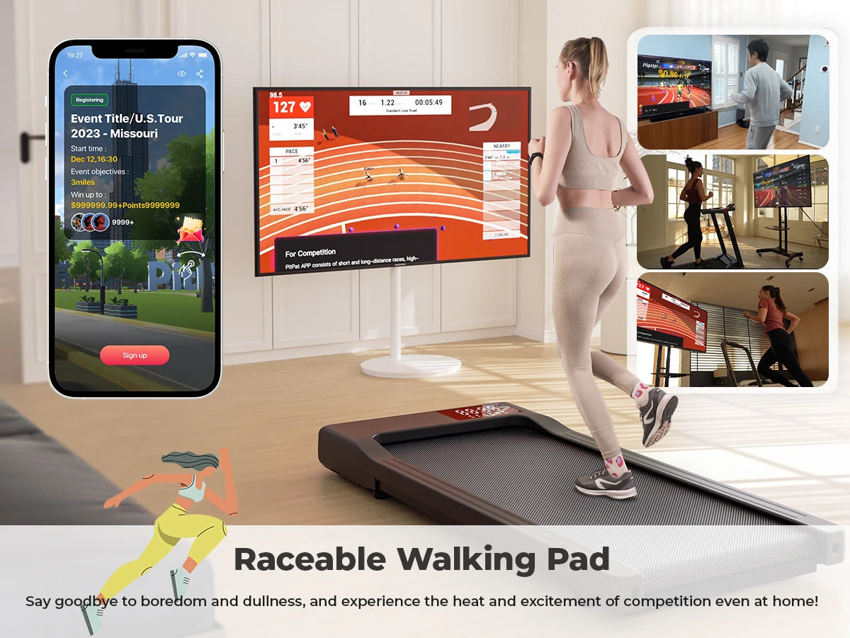 Walking Treadmill Anti-Slip Shock Absorption Portable