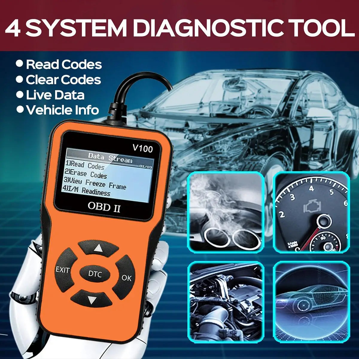 Scanner Diagnostic Tool Fault Code Eraser Streamer
