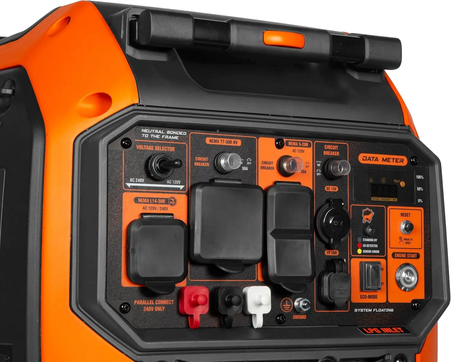 Watt Dual Fuel Portable Inverter Generator Shut-off