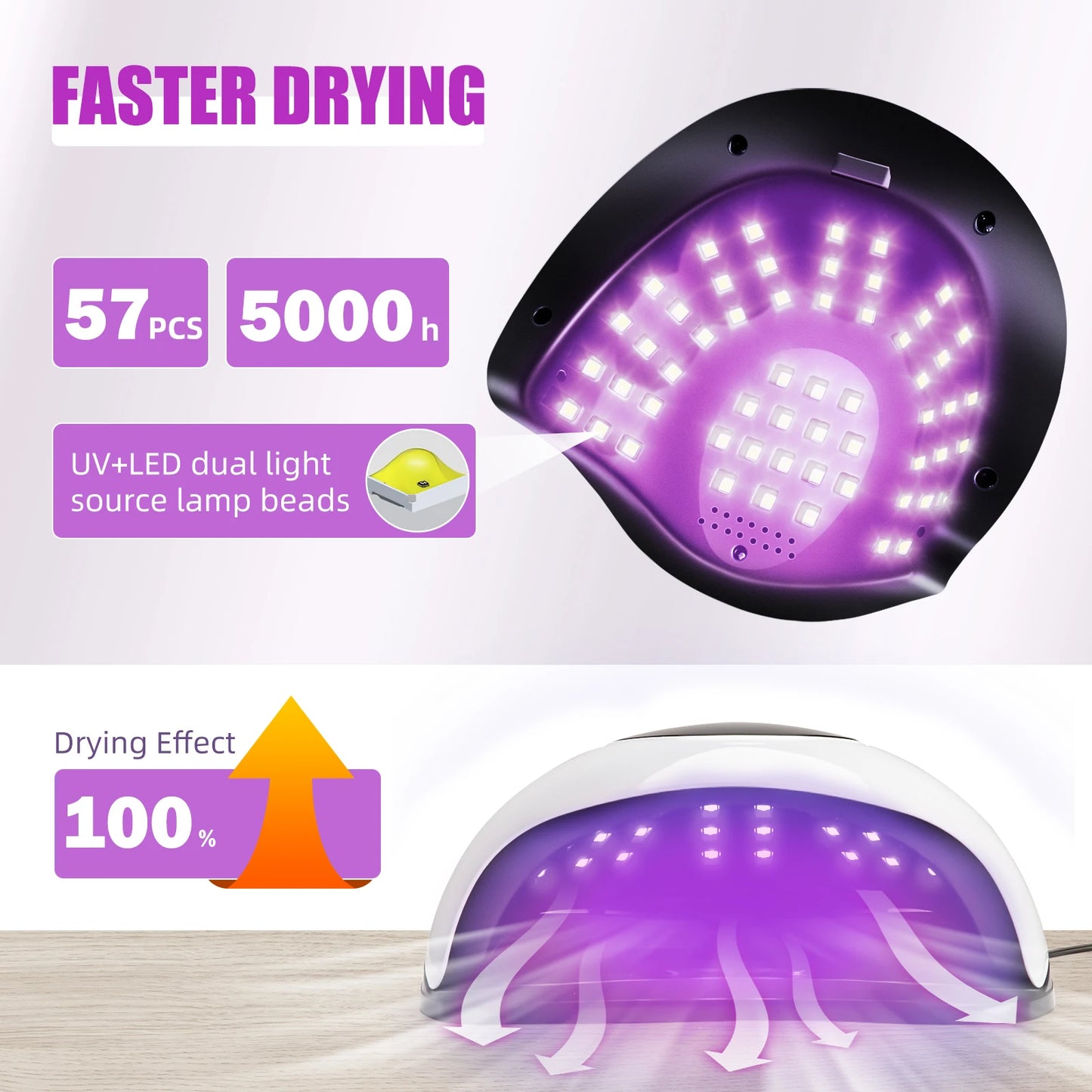 LED UV Light Dryer Nails Gel Polish Timer