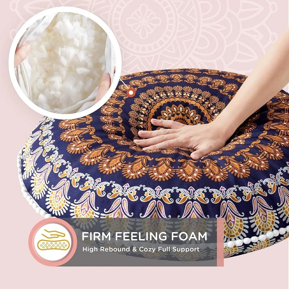Large Meditation Floor Pillows Foam Cushions Comfortable