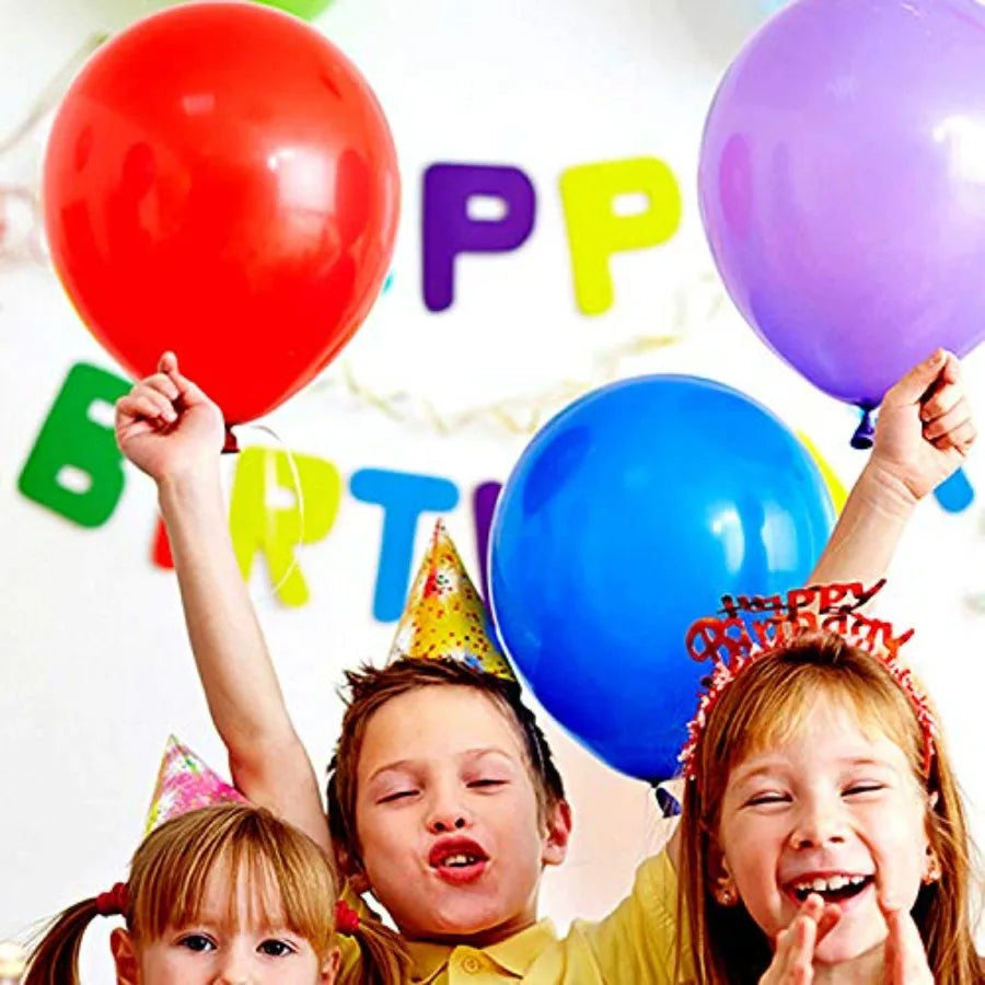 Premium Assorted Colorful Balloons Bulk Pack Latex