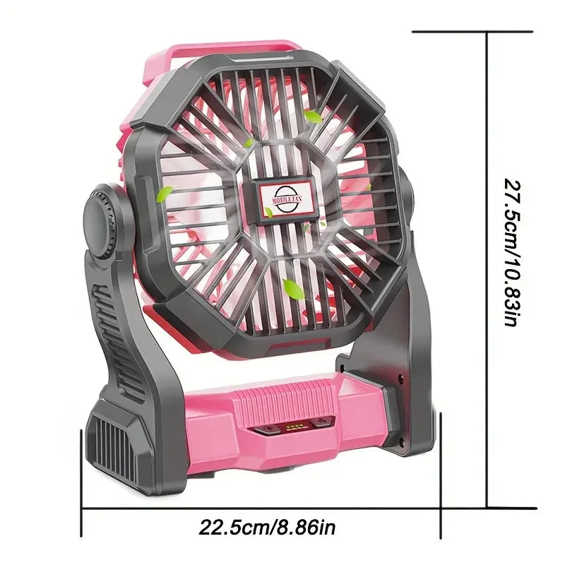 Electric Camping Fan Portable Emergency Power Supply