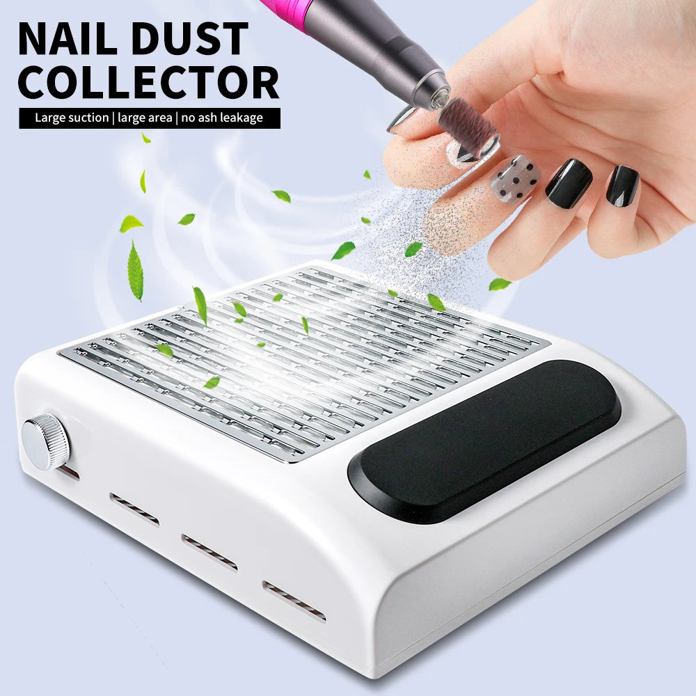 Nail Dust Compact Vacuum Reusable Filter Manicure