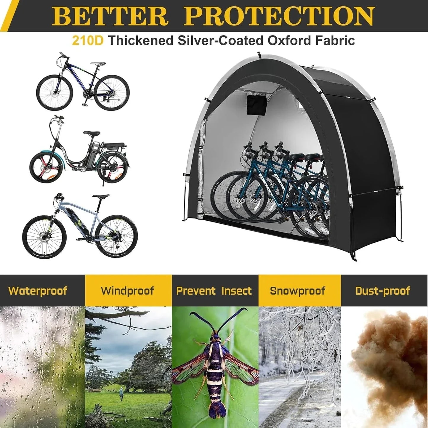 Bike Storage Tent, Outdoor Oxford Fabric Waterproof