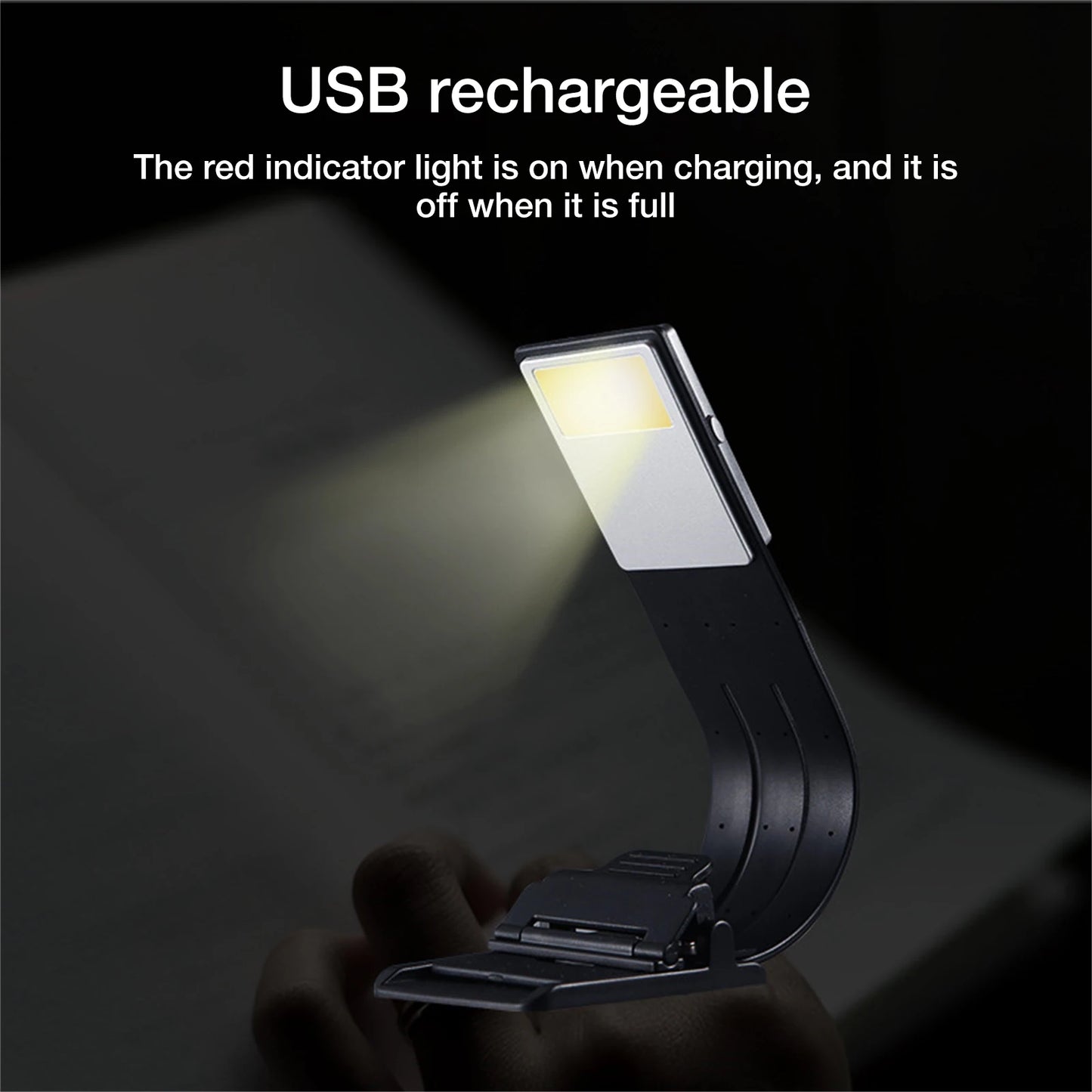 Portable LED Reading Book Flexible Clip E Book