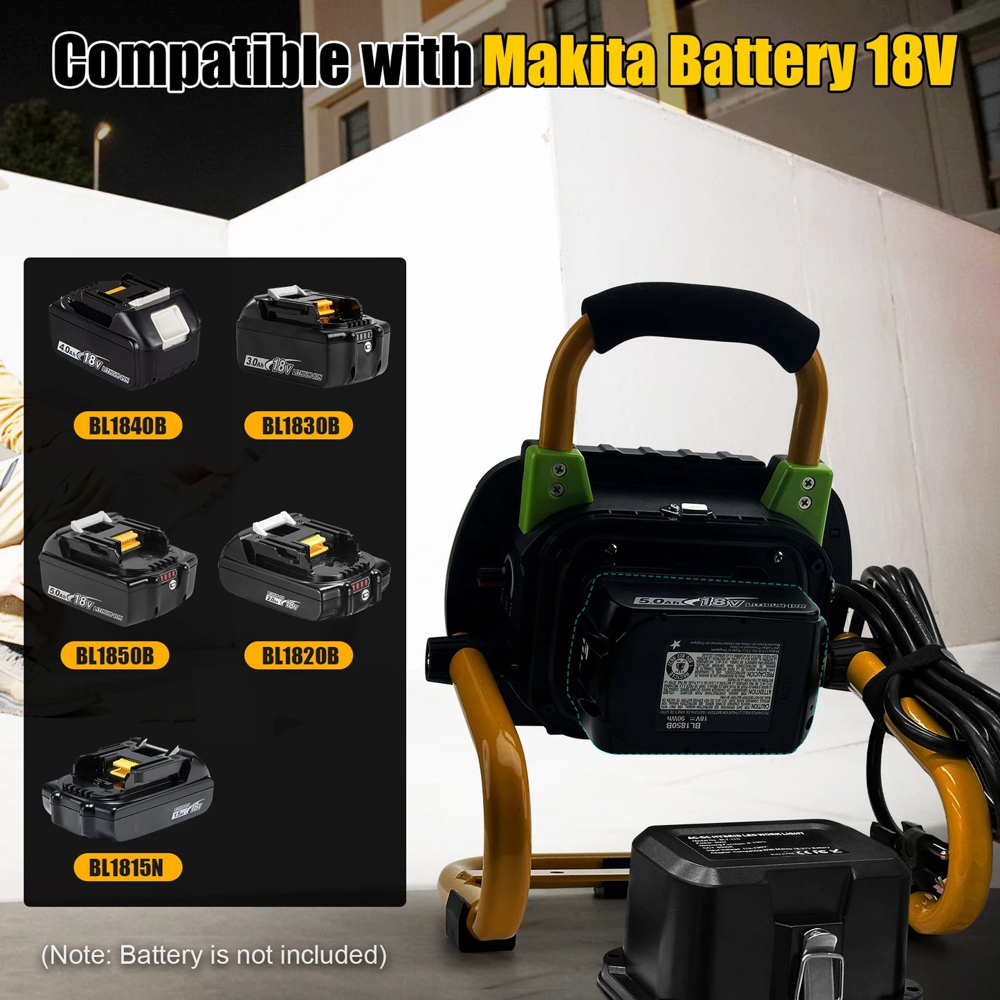 Hybrid AC/DC Work Light LED Rechargeable