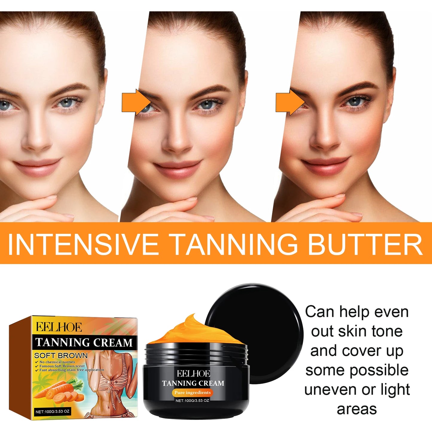 Outdoor Sunbathing Natural Wheat Bronze Skin Moisturizing