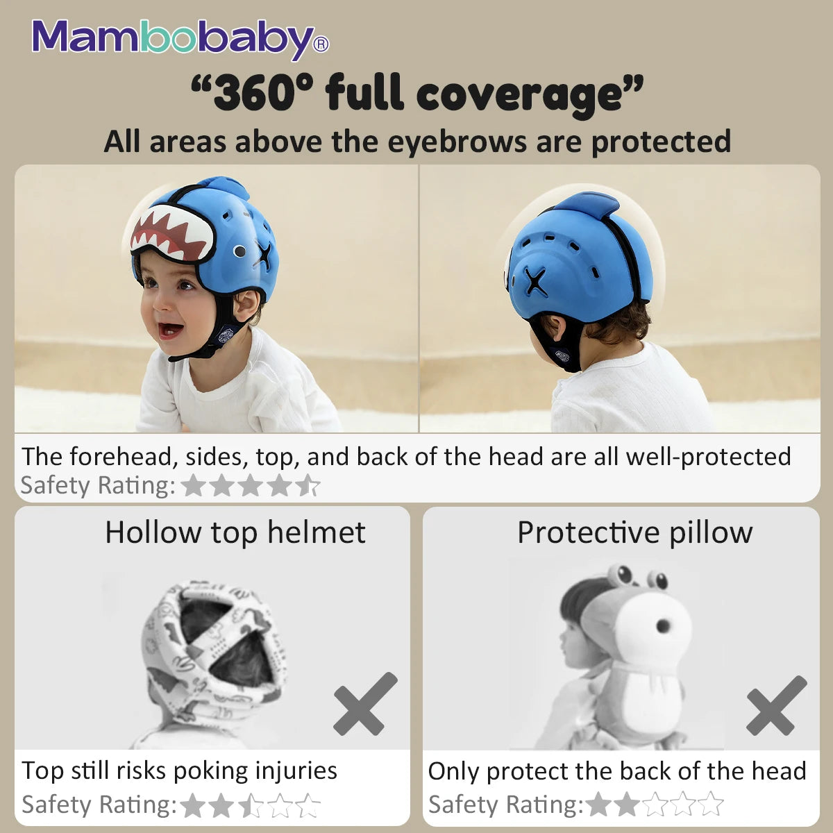 Safe Helmet Toddler Headgear Infant Crawl, injury