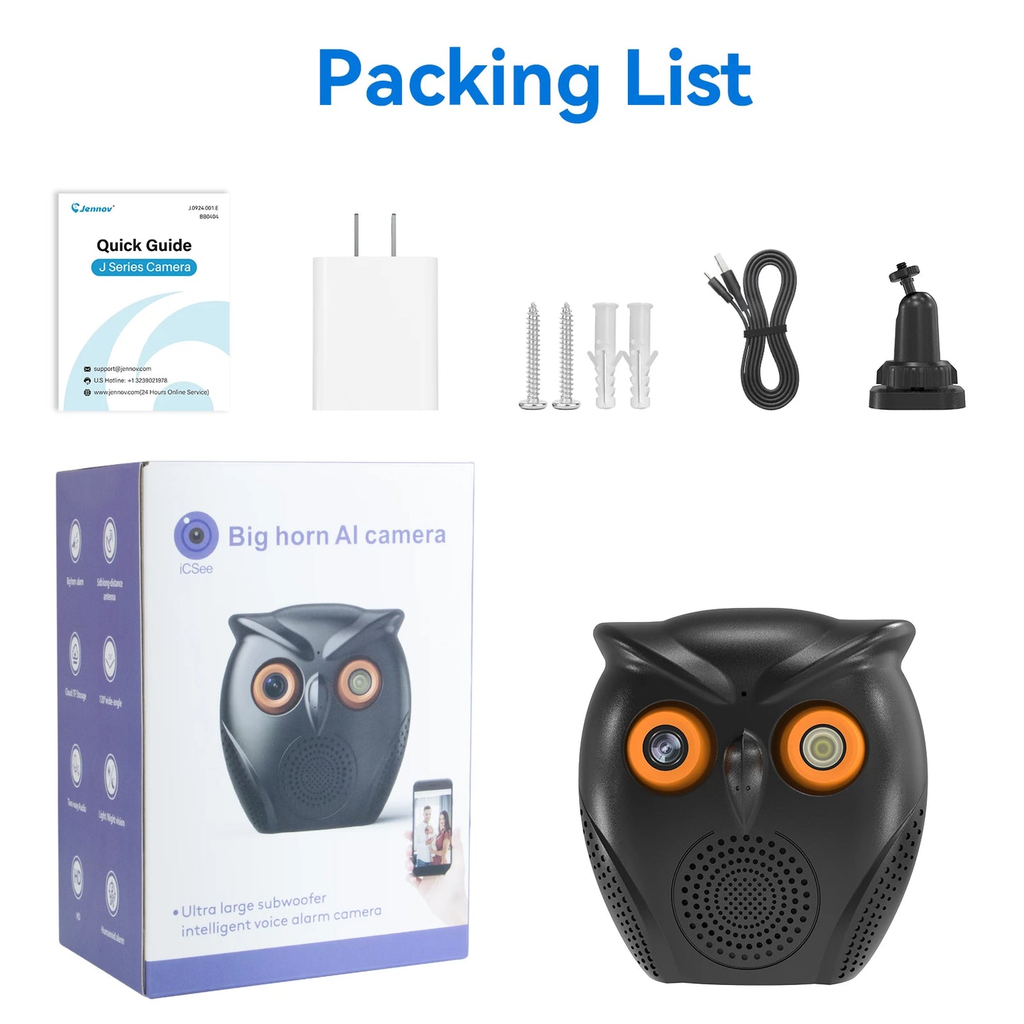 Wifi Home Security Camera Two-Way Audio