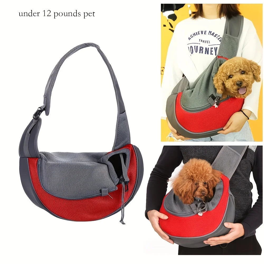 Mesh Breathable Crossbody Cat Dog Travel Walking