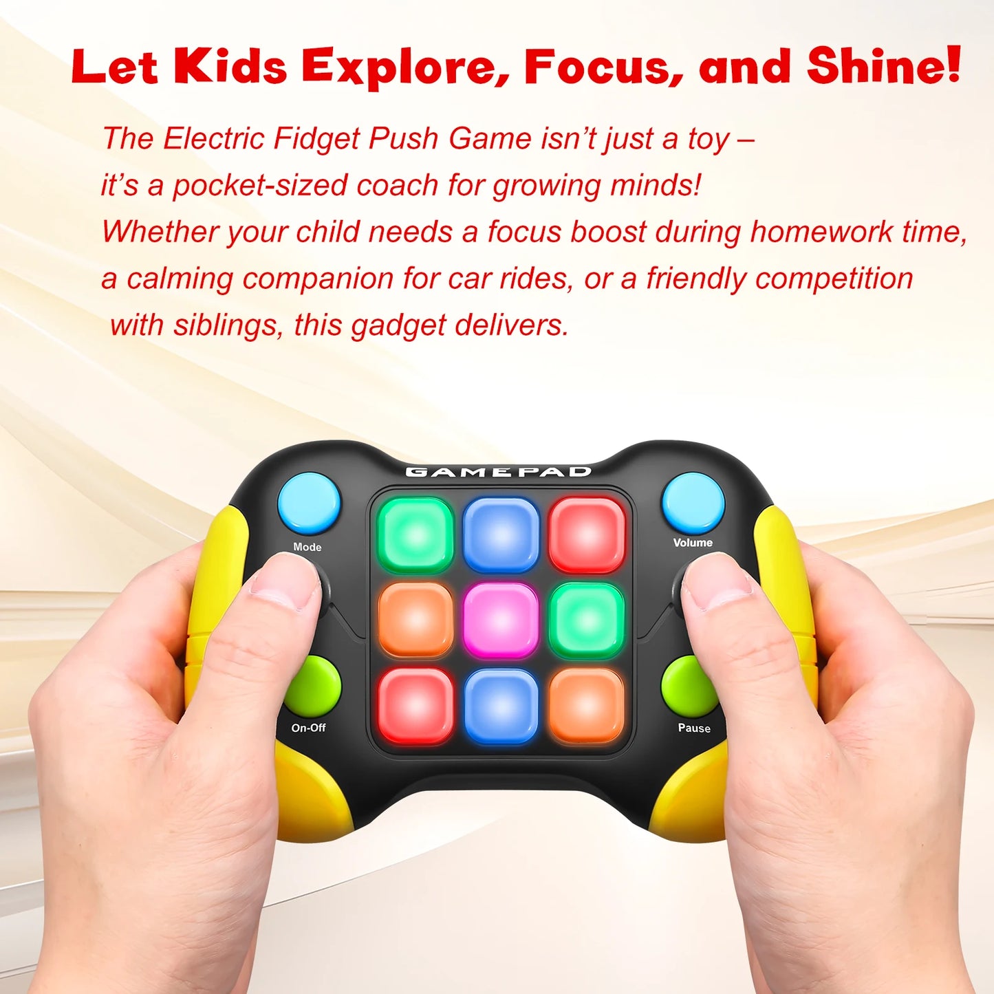 Electronic light fidget handheld games children adults