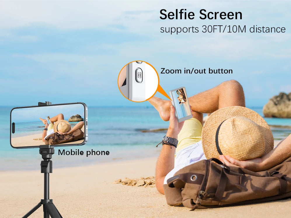 Selfie Monitor Screen Phone, Rear Camera Wireless