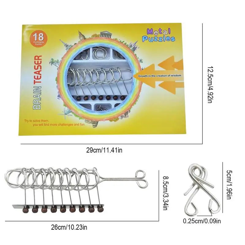 Metal Wire Puzzle Brain Childhood Developmental Activity