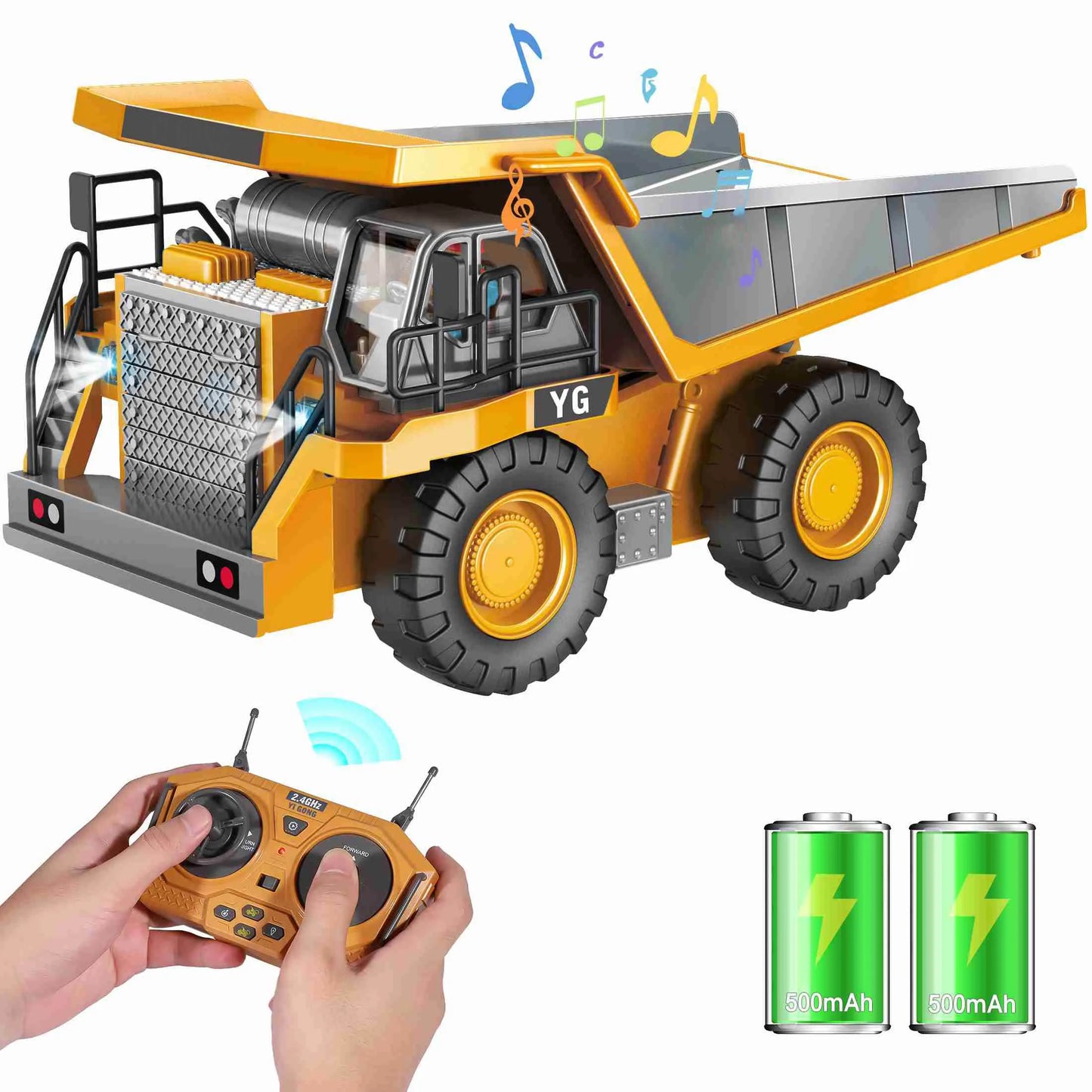 Dump Truck Channel Double Battery Remote Sound
