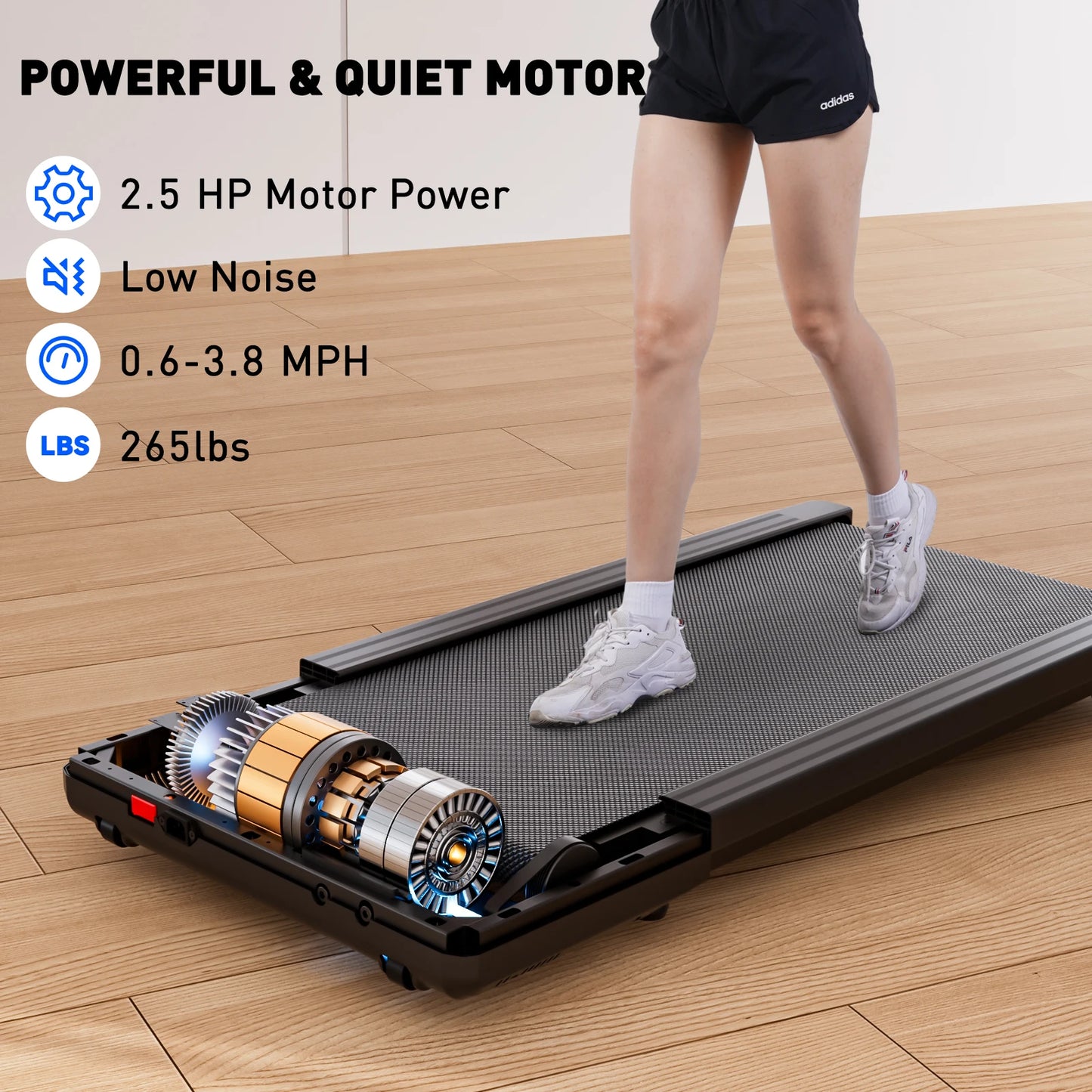 Walking Treadmill Anti-Slip Shock Absorption Portable