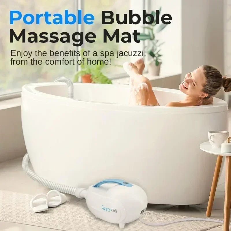 Portable Spa Bubble Bath Massager - Thermal Waterproof