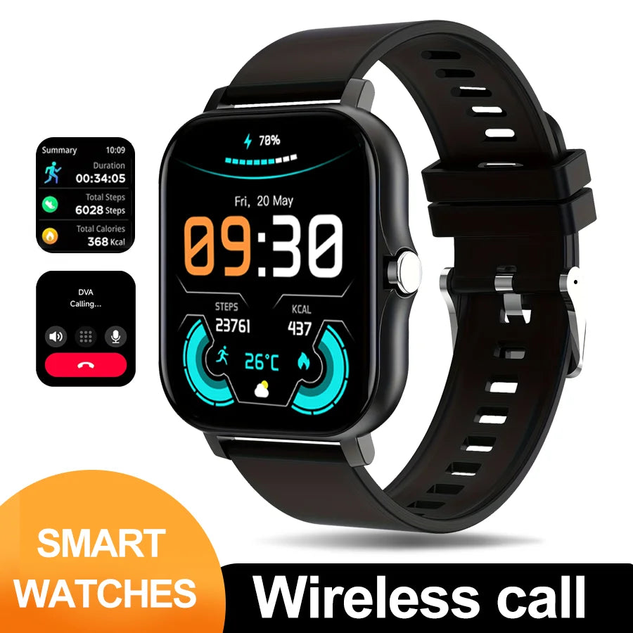 Bluetooth Touch Dial Android Music Fitness Tracker