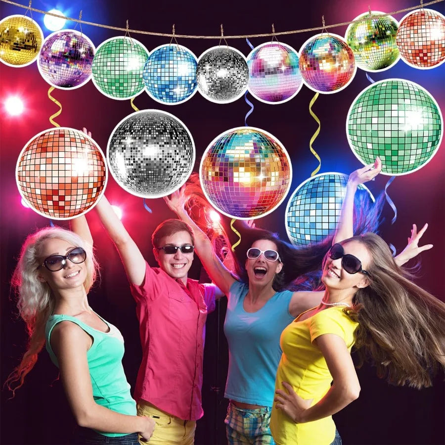 Disco Party Decorations Spiral Hanging 70s Retro