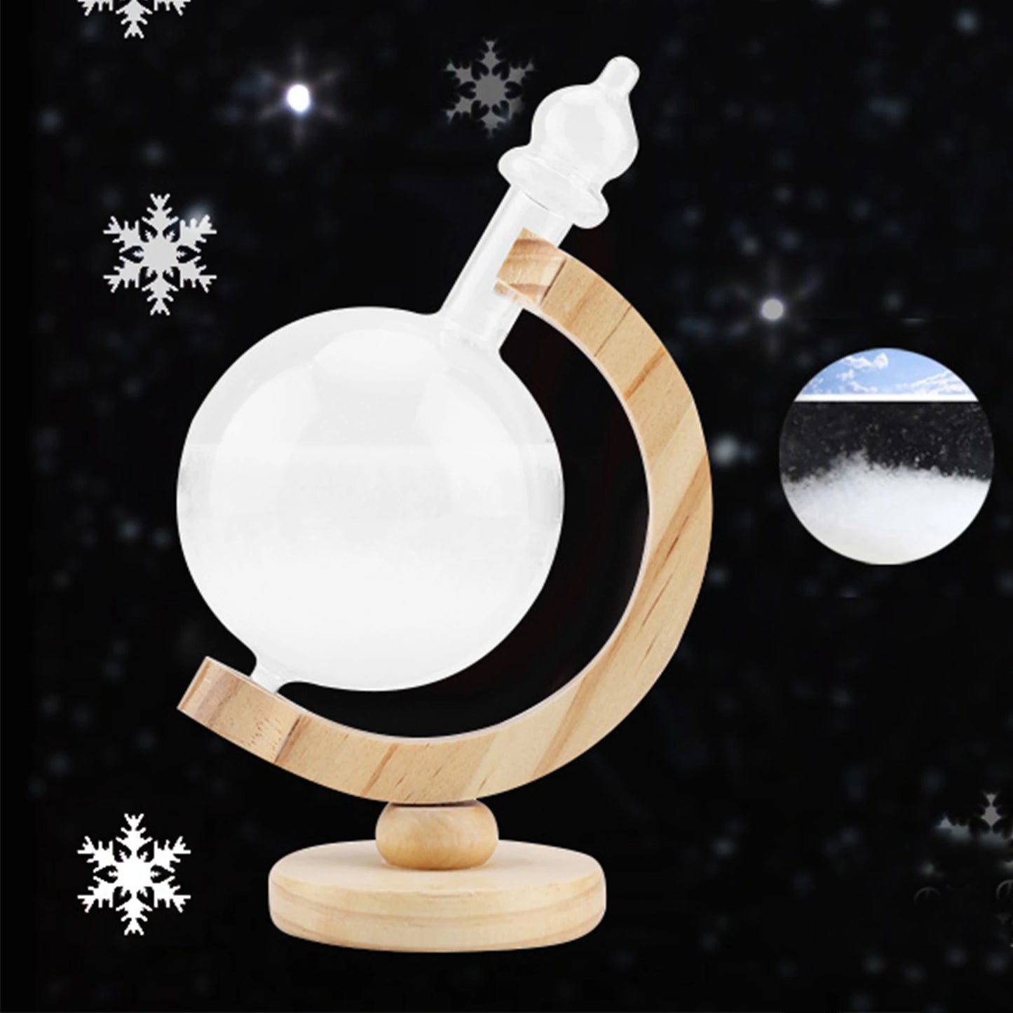 Storm Glass Forecaster Barometer Globe Weather Predictor