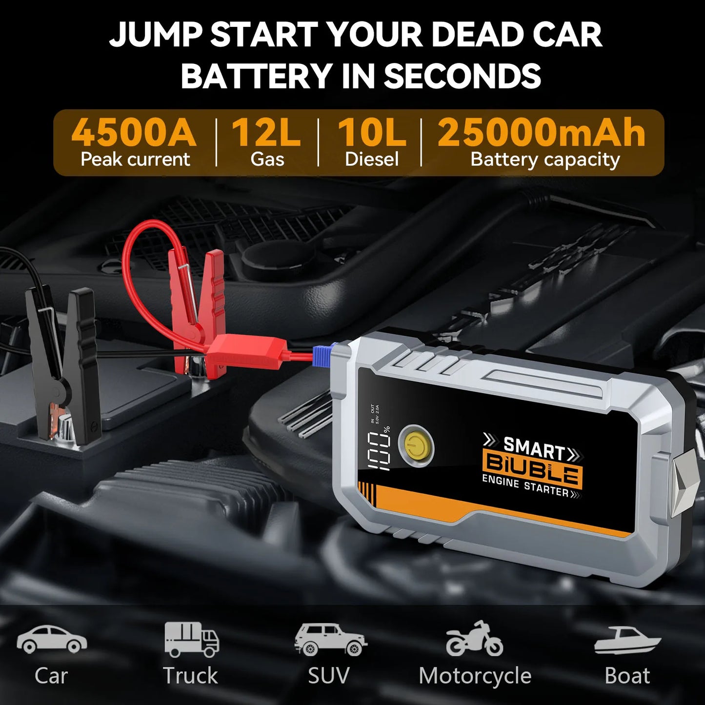 Power Bank Car Auto Start Portable Charger