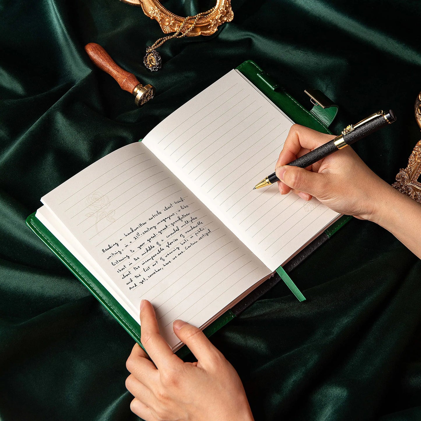 Digital Password Notebook Leather Privacy Lock Writing