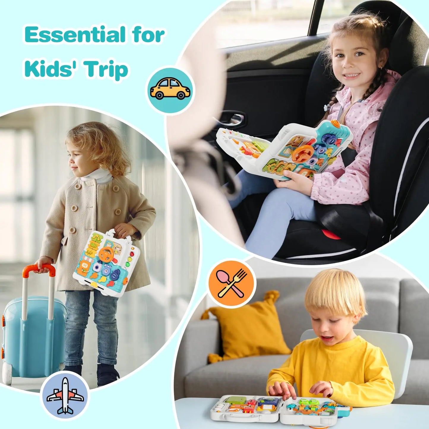 Toddler Musical Board Learning Sensory Toys Portable