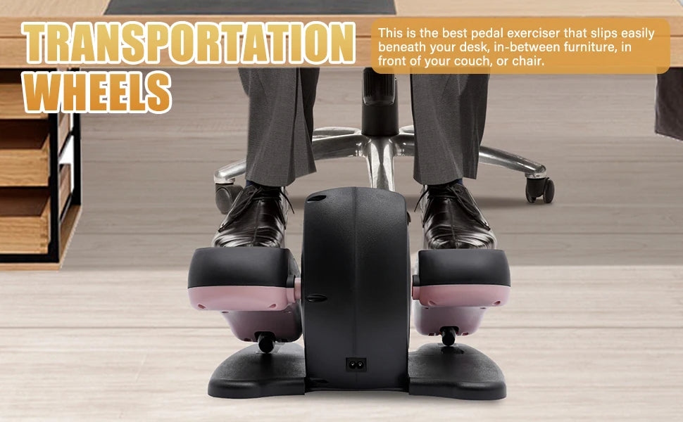 Seniors Seated Pedal Exerciser Machine Remote Control=