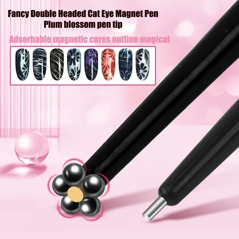 Double Headed Nail Art Gel Polish Magnetic